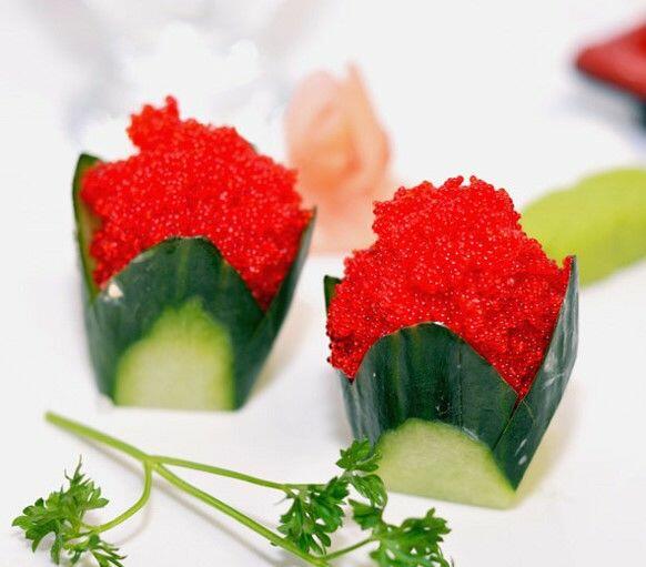 Red Flying Fish Roe Sashimi
